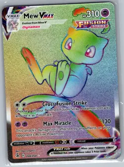 Mew VMAX (Secret) 268/264 SWSH08: Fusion Strike - Pokemon Card - NM - Image 1