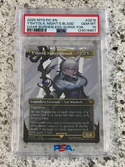 MTG - Y'shtola, Night's Blessed Borderless Surge Foil - PSA 10 - Image 1