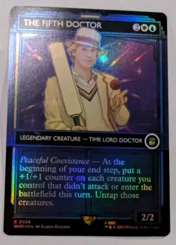 The Fifth Doctor (Showcase) Universes Beyond: Doctor Who Foil - MTG RARE - Image 1