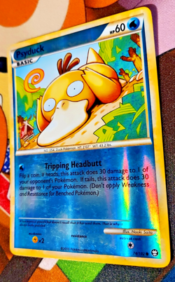 Pokemon TCG Psyduck Triumphant 74/102 Reverse Holo LP - Image 1