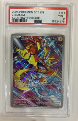 2024 Pokemon Scr En Zeraora Illustration Rare PSA 9 - Image 1
