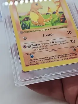 Charmander 1st 46/102 PSA 8 Pokemon Edition Base Set Shadowless *CCGHouse* - Image 4