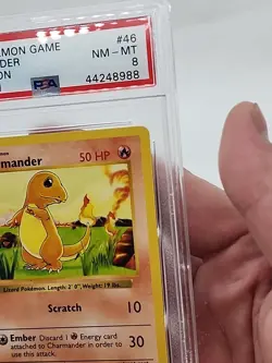 Charmander 1st 46/102 PSA 8 Pokemon Edition Base Set Shadowless *CCGHouse* - Image 5