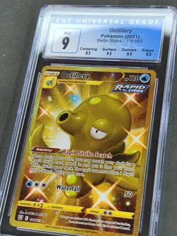 POKEMON! CGC 9 MINT 2021 SWSH Battle Styles Octillery 178/163 Secret Rare - Image 2