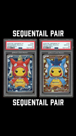 2016 Pokemon Pikachu Poncho Magikarp & Gyarados XY Promo - PSA 10 - (10 CERT) - Image 1