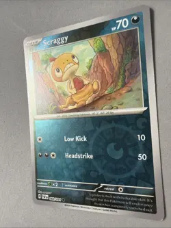 Pokemon TCG * SV Paldean Fates * 60/91 Scraggy REVERSE HOLO Common * FRESH PK - Image 2