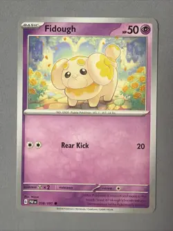 Pokemon TCG * SV Paldean Fates * 38/91 Fidough Common * FRESH PK - Image 1