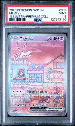 2023 POKEMON MEW SVP 053 BLACK STAR PROMO 151 ULTRA PREMIUM COLLECTION PSA 9 - Image 1