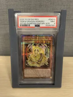 Yu-Gi-Oh Tenpai Dragon Genroku Quarter Century Secret 1st Edition PSA 9 - POP 7 - Image 1