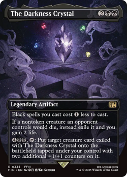 The Darkness Crystal (Borderless) [FINAL FANTASY] Magic MTG - Image 1