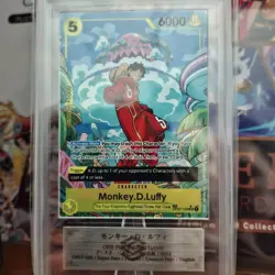 POP 1 One Piece Luffy TR OP08 Treasure Rare OP07-109 ARS 10 (JPN #1 Grading) - Image 1