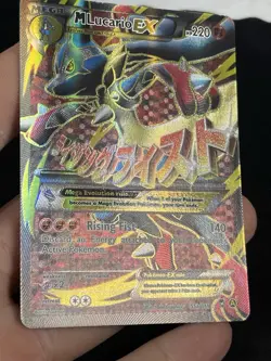 Pokemon TCG M Lucario EX 55a/111 Furious Fists Holo Full Art Ultra Rare Card - Image 3