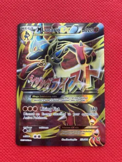 Pokemon TCG M Lucario EX 55a/111 Furious Fists Holo Full Art Ultra Rare Card NM - Image 1
