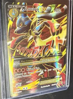 Pokemon TCG M Lucario EX 55a/111 Furious Fists Holo Full Art Ultra Rare Card - Image 3