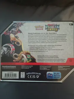 Pokemon TCG: Paldean Fates Shiny Charizard EX Tin Factory Sealed - Image 2
