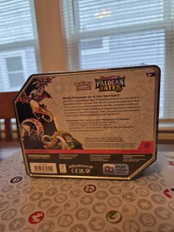 Pokemon TCG: Paldean Fates Shiny Charizard EX Tin Factory Sealed - Image 2