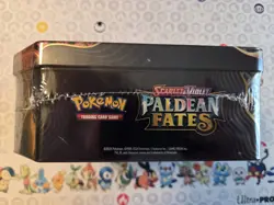 Pokemon TCG: Paldean Fates Shiny Charizard EX Tin Factory Sealed - Image 3