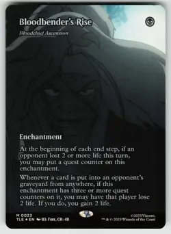 MTG Bloodbender's Rise- Bloodchief Ascension (Borderless) Foil Avatar TLE #23 NM - Image 1