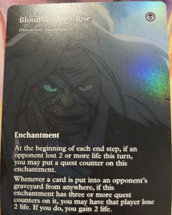 Bloodbender's Rise - Bloodchief Ascension 23 Avatar TLE MTG Mythic M/NM FOIL - Image 1