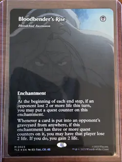 Bloodbender's Rise Borderless Foil Avatar The Last Airbender MTG TLE #0023 - Image 1