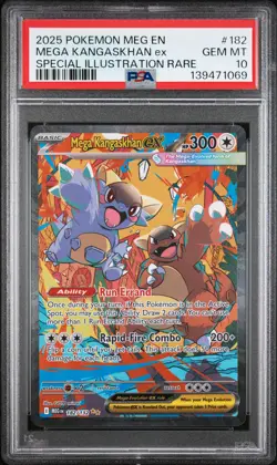 2025 POKEMON MEG SPECIAL ILLUSTRATION RARE #182 MEGA KANGASKHAN EX PSA 10 - Image 1