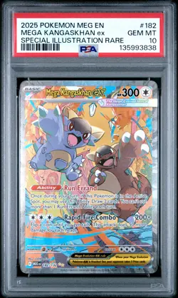 2025 POKEMON MEG SPECIAL ILLUSTRATION RARE #182 MEGA KANGASKHAN EX PSA 10 - Image 1
