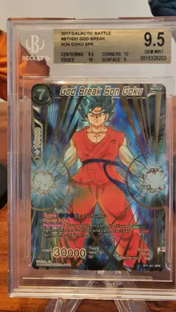 Dragonball Super Card Son Goku God Break BT1-031 SPR 2017 PSA 10 1st Edition - Image 2