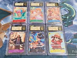 CGC Pristine 10 One Piece Mcdonalds 2025 Promo Card Game Complete Set Japanese - Image 1
