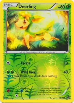 Deerling 15/98 Reverse Holo Emerging Powers Pokemon Card NM - Image 1