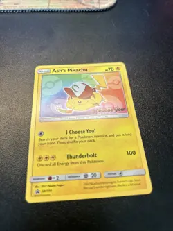 Pokemon TCG Ash's Pikachu SM108 Promo Trading Card - Image 2