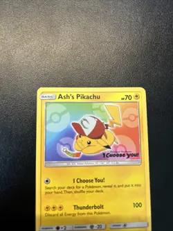 Pokemon TCG Ash's Pikachu SM108 Promo Trading Card - Image 3