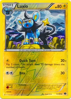 Luxio 45/99 Reverse Holo Next Destinies Pokemon Card NM - Image 1