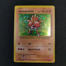 Hitmonchan 62/108 Evolutions Holo Pokemon Tcg Card Damaged - Image 1