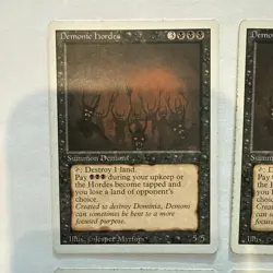 Lot Of 4 Demonic Hordes Revised HEAVILY PLD Black Rare Reserved List MAGIC CARD - Image 2