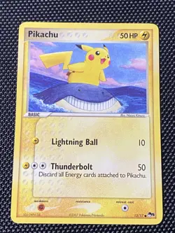Pokemon TCG Pikachu 12/17 Non Holo POP 5 Series Pokemon Card LP/NM - Image 1