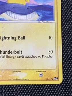 Pokemon TCG Pikachu 12/17 Non Holo POP 5 Series Pokemon Card LP/NM - Image 4