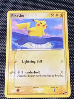Pokemon TCG Pikachu 12/17 Non Holo POP 5 Series Pokemon Card LP/NM - Image 1