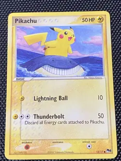 Pokemon TCG Pikachu 12/17 Non Holo POP 5 Series Pokemon Card LP/NM - Image 1