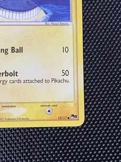 Pokemon TCG Pikachu 12/17 Non Holo POP 5 Series Pokemon Card LP/NM - Image 4