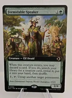 Formidable Speaker (Extended Art) MTG Lorwyn Eclipsed Regular - Image 1