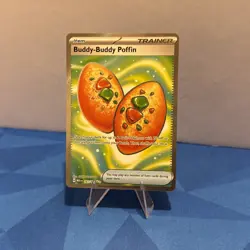 Buddy-Buddy Poffin 167/132 Mega Evolution Full Art Holo Ultra Rare Pokemon TCG - Image 1