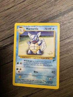 Wartortle 63/130 W Stamp Base Set 2 WOTC Promo Pokemon Card NM - Image 1