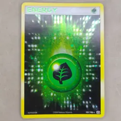 Grass Energy - 101/106 - Pokemon EX Emerald Holo Card LP Lightly Played - Image 1