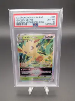 Pokemon - Leafeon VSTAR - Sword & Shield Promo - SWSH195- Promo -PSA 10 Gem Mint - Image 1