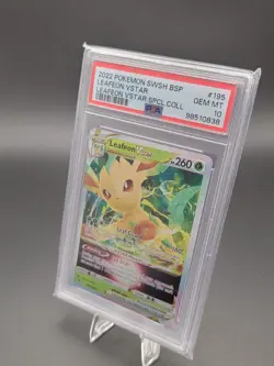 Pokemon - Leafeon VSTAR - Sword & Shield Promo - SWSH195- Promo -PSA 10 Gem Mint - Image 2