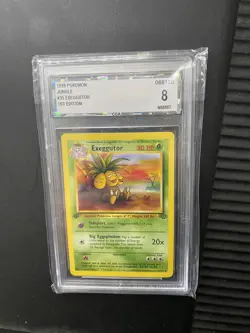 Pokemon TCG Exeggutor Jungle 35/64 1st Edition CGA 8 - Image 1