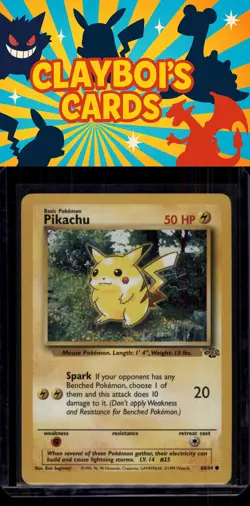 Pikachu Jungle Common Pokemon TCG 60/64 NM+ - Image 1