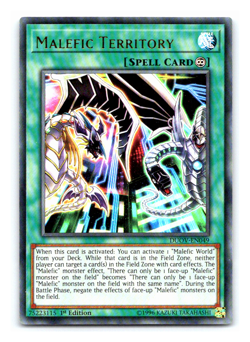 Malefic Territory - DUOV-EN049 - Ultra Rare - 1st Edition - Yugioh - Image 1