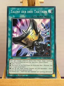 Talent der drei Taktiken RA01-DE063 Super Rare Deutsch VG YUGIOH - Image 1