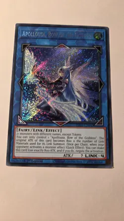 Yugioh Apollousa, Bow of the Goddess RA02 EN040 Secret Rare 1st ED - Image 1